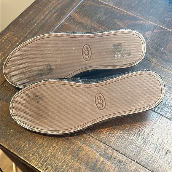 UGG Black Suede Slip-On Shoes - Picture 3 of 3